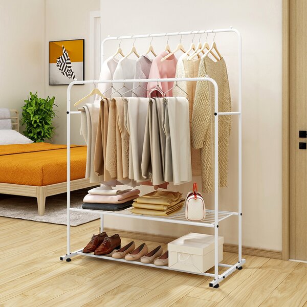 Double Rod Garment Rack - Wayfair Canada